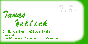 tamas hellich business card